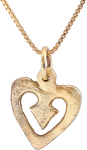 ANCIENT VIKING HEART PENDANT NECKLACE, 866-1067 AD