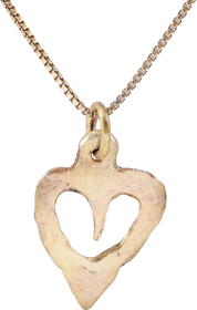 ANCIENT VIKING HEART PENDANT NECKLACE, 866-1067 AD