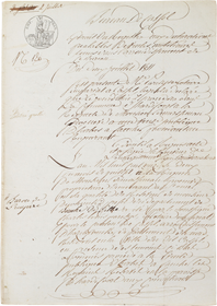 NAPOLEONIC FRENCH LEGAL DOCUMENT