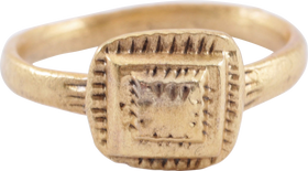 FINE ROMAN PROSTITUTE'S RING, C.100-300 AD, SIZE 5