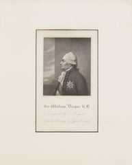 ORIGINAL ENGLISH LITHOGRAPH: SIR WILLIAM DRAPER K. B. - Fagan Arms