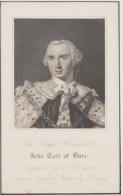 ORIGINAL ENGLISH LITHOGRAPH: JOHN EARL OF BUTE