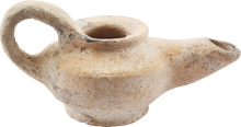 GREEK TERRA COTTA OIL LAMP, 2ND-1ST CENTURY BC