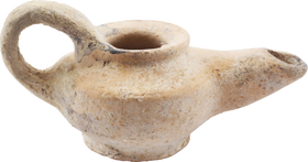 GREEK TERRA COTTA OIL LAMP, 2ND-1ST CENTURY BC