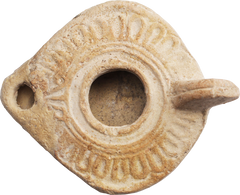 ANCIENT ROMAN/BYZANTINE OIL LAMP C.400-700 AD - Fagan Arms