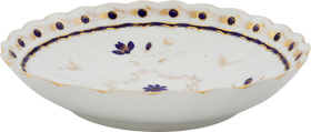 FINE FIRST PERIOD WORCESTER EXPORT DISH OR SHALLOW BOWL C.1770-83