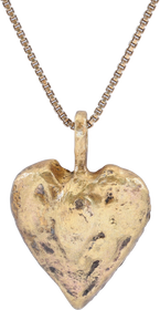 VIKING HEART PENDANT NECKLACE, C.950-1050 AD