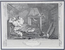 William Hogarth’s "The IDLE’ PRENTICE returned from Sea and in a Garrett with a Common Prostitute"