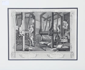 William Hogarth’s INDUSTRY AND IDLENESS Plate 1 The Fellow Prentices at their Looms