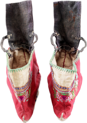 EXTRAORDINARY PAIR OF CHINESE LADIES SHOES FOR BOUND FEET (FOOT BINDING) - Fagan Arms