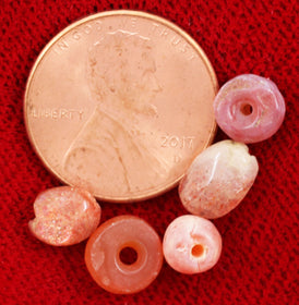 VIKING CARNELIAN BEADS, C.850-1050