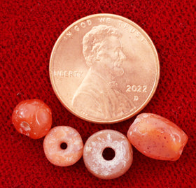 VIKING CARNELIAN BEADS, C.850-1050