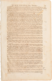 ACTUAL PAGE PRINTED BY BENJAMIN FRANKLIN IN 1752