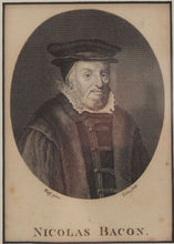 ORIGINAL ENGLISH LITHOGRAPH, Sir Nicholas Bacon