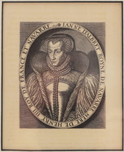 ORIGINAL ENGLISH LITHOGRAPH, Jeanne d'Albret, Mother of Henry IIII, King of France and Navarre