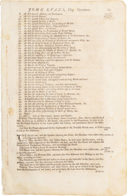 ACTUAL PAGE PRINTED BY BENJAMIN FRANKLIN IN 1752