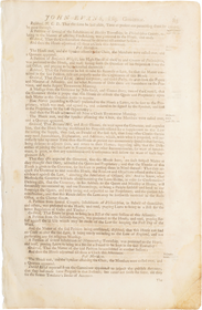 ACTUAL PAGE PRINTED BY BENJAMIN FRANKLIN IN 1752