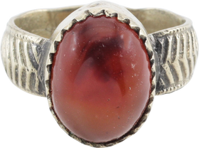 EASTERN EUROPEAN GYPSY GEMSTONE RING, SIZE 8