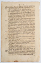 ACTUAL PAGE PRINTED BY BENJAMIN FRANKLIN IN 1752 - Fagan Arms