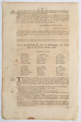 ACTUAL PAGE PRINTED BY BENJAMIN FRANKLIN IN 1752 - Fagan Arms