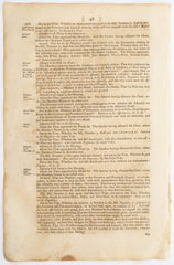 ACTUAL PAGE PRINTED BY BENJAMIN FRANKLIN IN 1752 - Fagan Arms