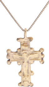 FINE BYZANTINE CROSS NECKLACE, 6TH-9TH CENTURY AD