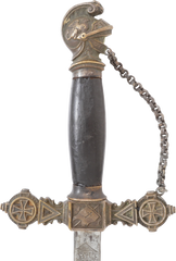 RARE EARLY KNIGHT’S TEMPLAR SWORD C.1875-80 - Fagan Arms