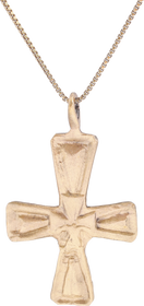 BYZANTINE CROSS PENDANT NECKLACE 6TH-8TH CENTURY AD