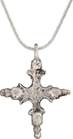 MEDIEVAL CHRISTIAN CROSS NECKLACE C.800-1000 AD