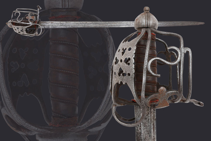 A Fine Scottish Basket Hilt Broadsword, Second Quarter Of The 18th Century